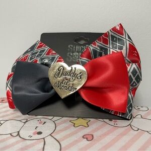 Harley Quinn Suicide Squad Batman Hair Bow Clip Bioworld Cosplay Hot Topic
